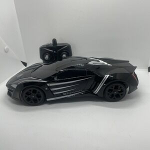 MARVEL TURBO BOOST BLACK PANTHER REMOTE CONTROL CAR ! HYPER-SPORT JADA TOYS 11x5